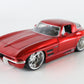 1963 Chevy Corvette Stingray Coupe Red Jada Toys Model Car 1:24