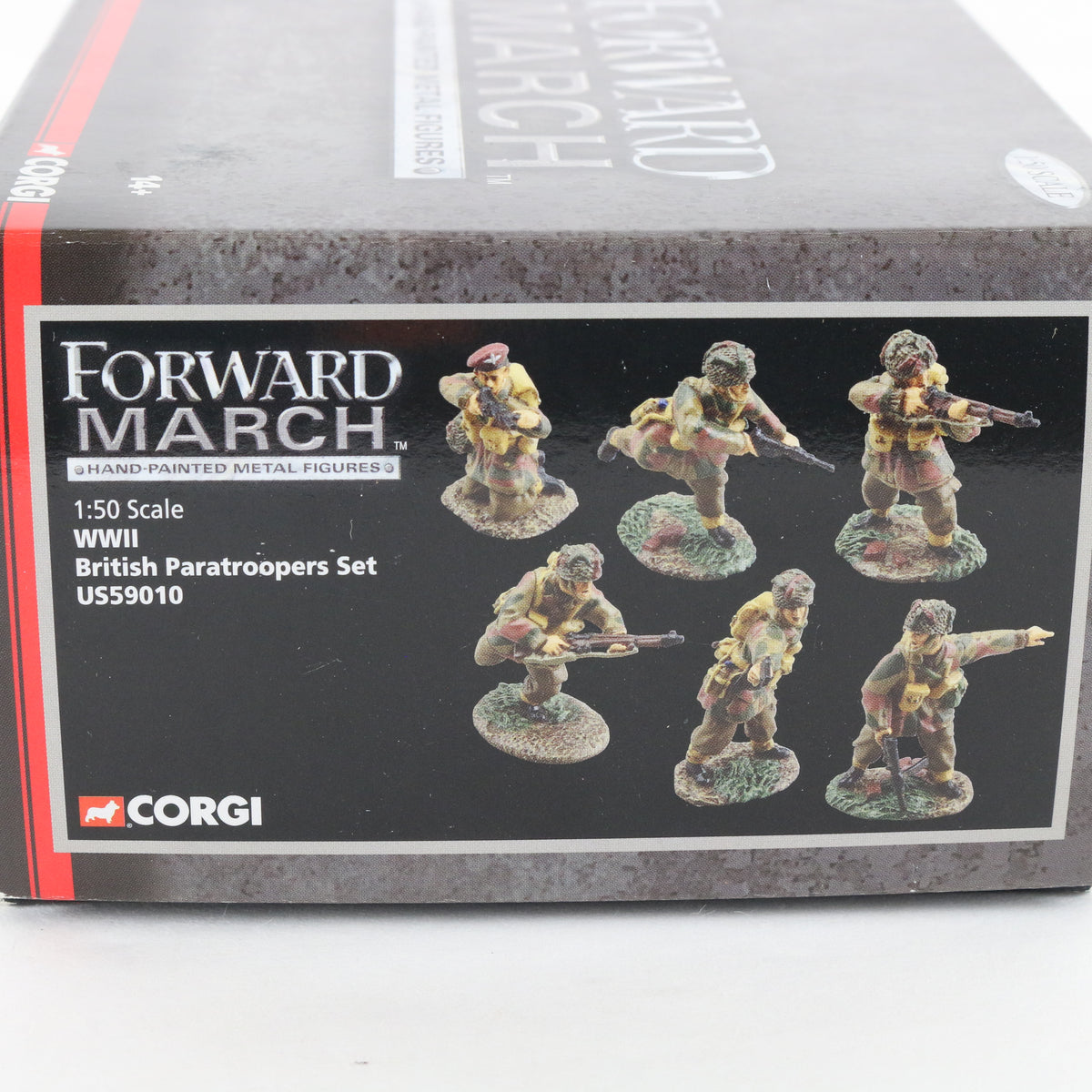 WW2 British Paratroopers Soldiers Forward March Corgi 1:50 US59010 647/1500
