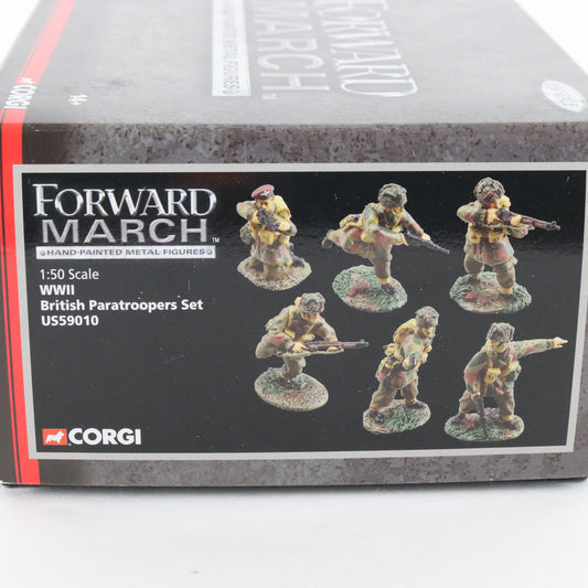 WW2 British Paratroopers Soldiers Forward March Corgi 1:50 US59010 647/1500