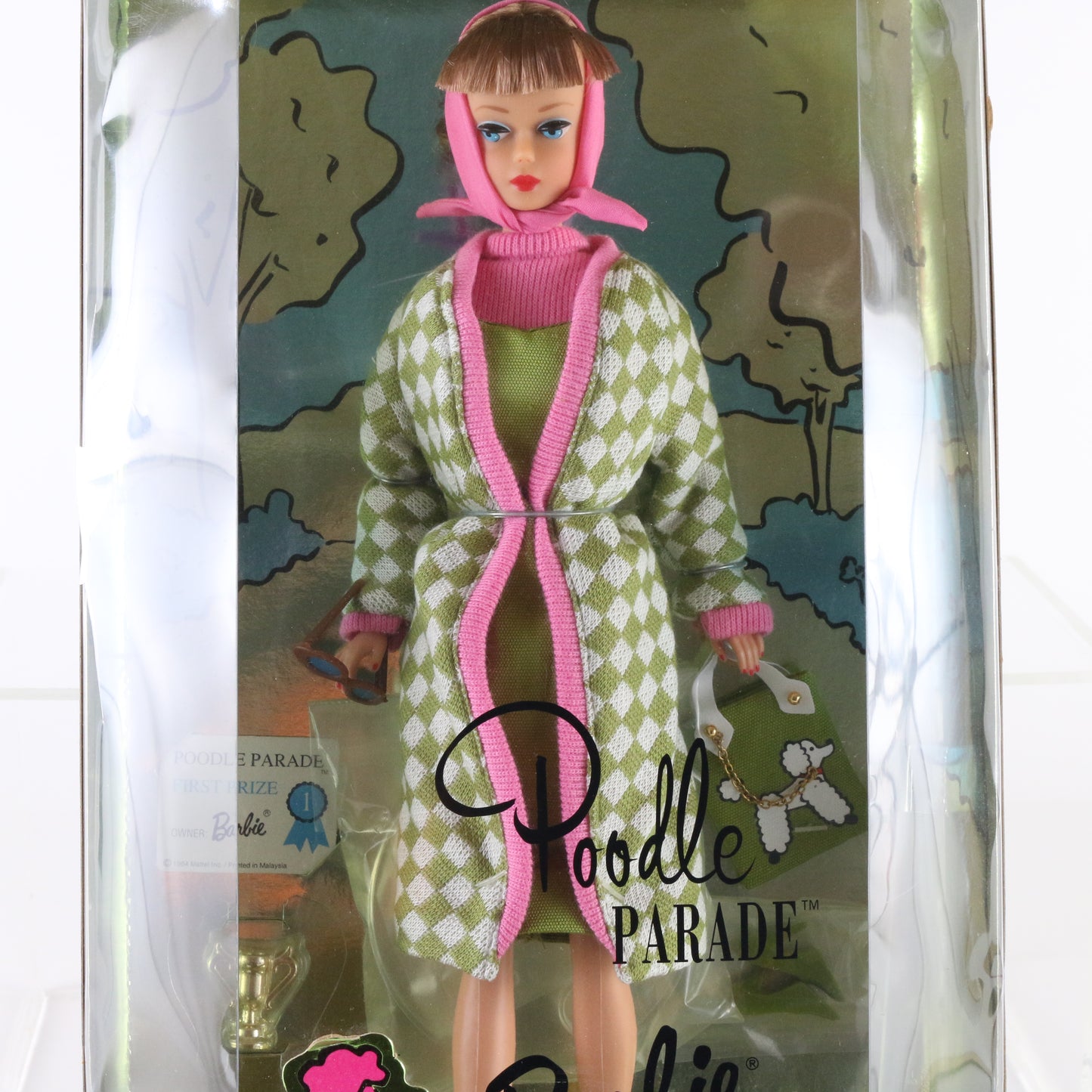 Barbie Poodle Parade 1965 Fashion & Doll Mattel 15280 1995 retro dog-themed glamour