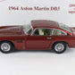 1964 Aston Martin DB5 Coupe Dubonnet Red Danbury Mint 1:24 Diecast Model Car