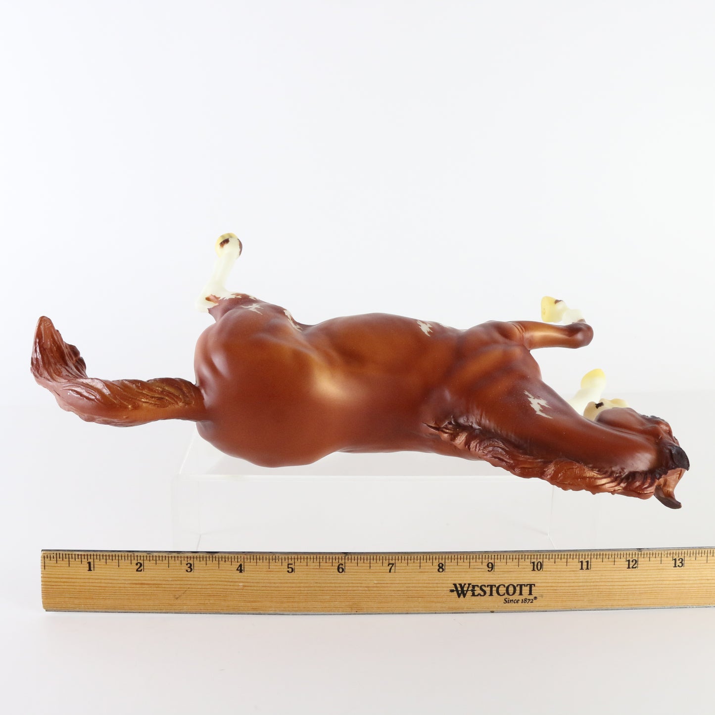 Breyer 70th Anniversary Edition Fighting Stallion Chestnut Pinto Matte Horse