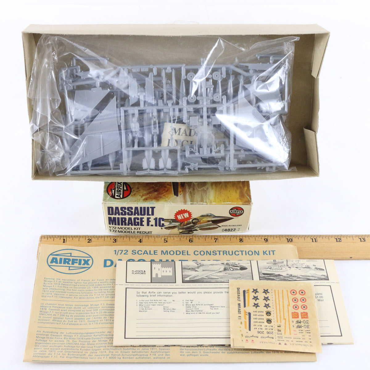 Dassault Mirage F.1C French Strike Aircraft Airfix 1:72 Model Kit 04022-2