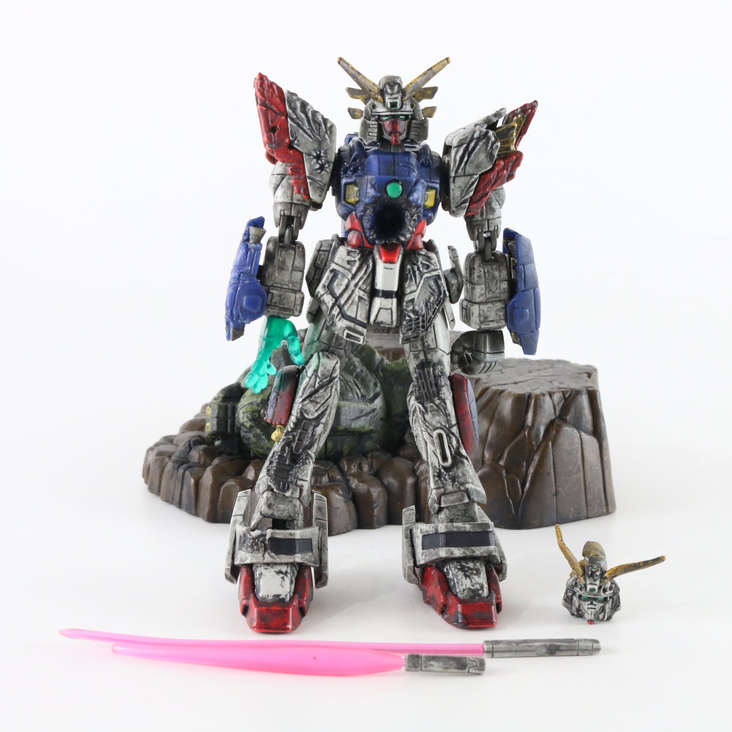 Gundam MSIA Shining Battle Scarred Mobile Suit Bandai Action Figure 4.5"