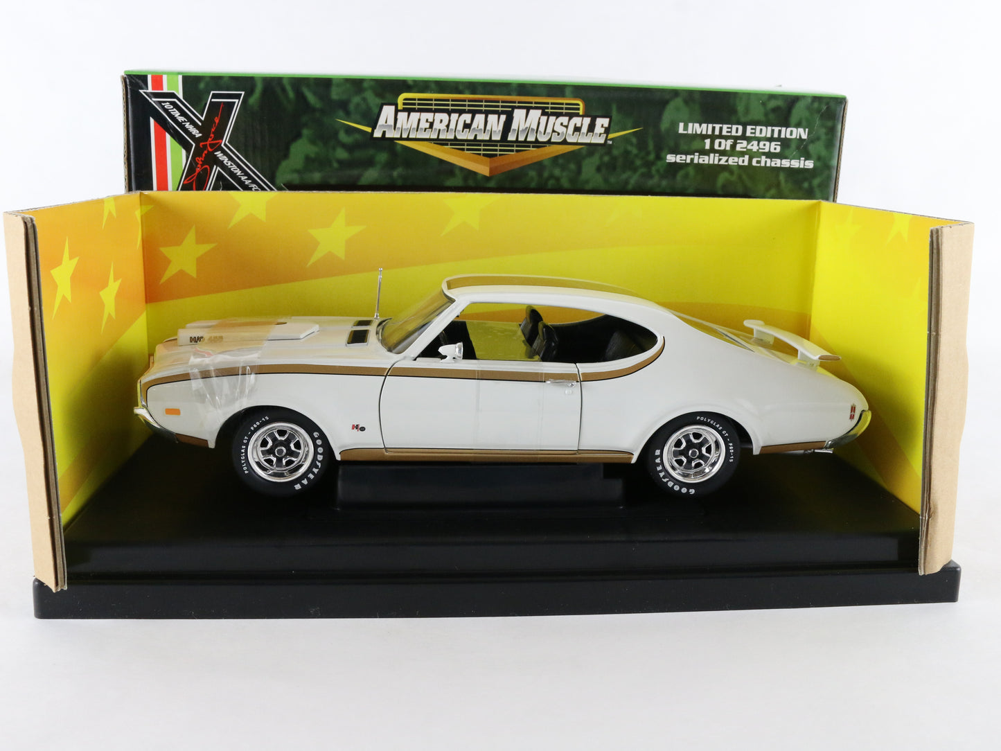 1969 Hurst Oldsmobile 4-5-5 John Force Signature American Muscle ERTL 1:18 Car