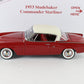 1953 Studebaker Commander Starliner Hardtop Red White Danbury Mint 1:24 Diecast