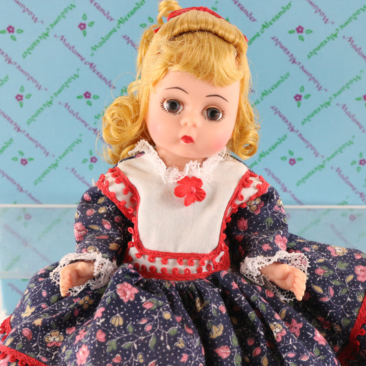 Dolly Madame Alexander Blonde Hair Blue Eyed Girl 8" Doll 436 W/ Box