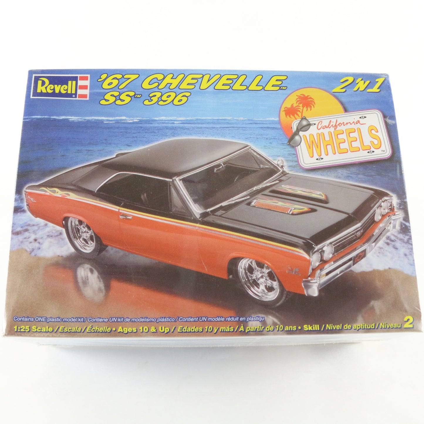 1967 '67 Chevelle SS 396 California Wheels Revell 1:25 2 In 1 Model Kit 85-2880