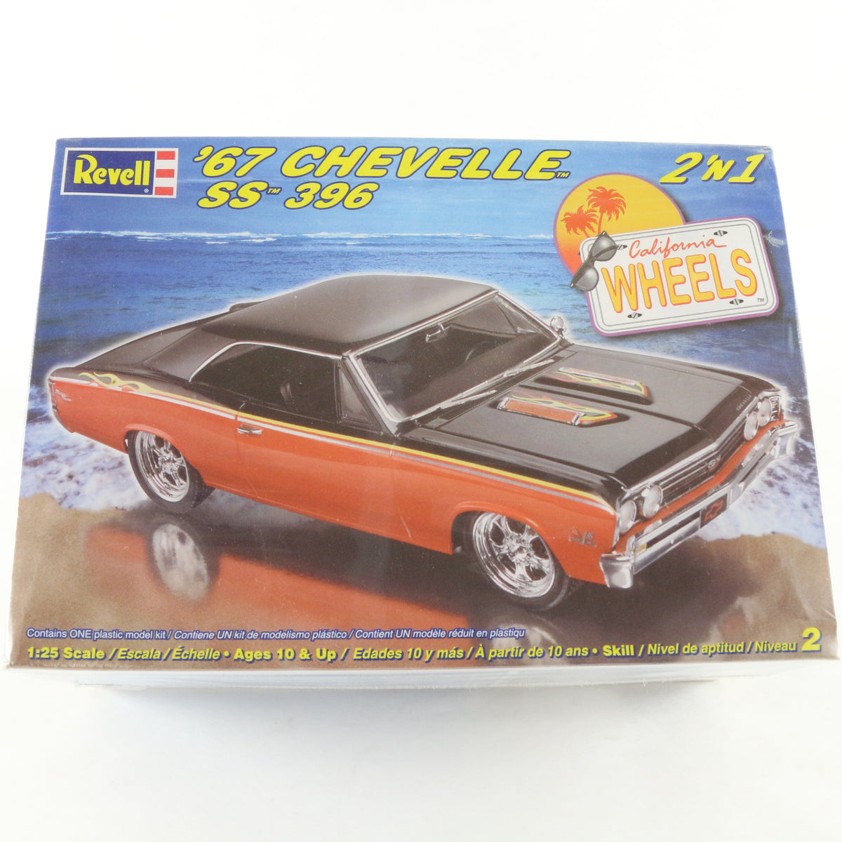 1967 '67 Chevelle SS 396 California Wheels Revell 1:25 2 In 1 Model Kit 85-2880