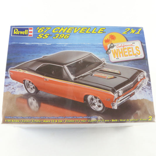 1967 '67 Chevelle SS 396 California Wheels Revell 1:25 2 In 1 Model Kit 85-2880