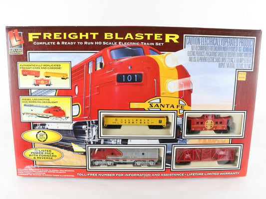 Life-Like HO 8837 Freight Blaster Santa Fe Diesel Locomotive Train Set Unopened