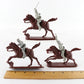 Lot Of 3 Confederate Cavalry American Civil War SD Soldiers 2.5" Figures