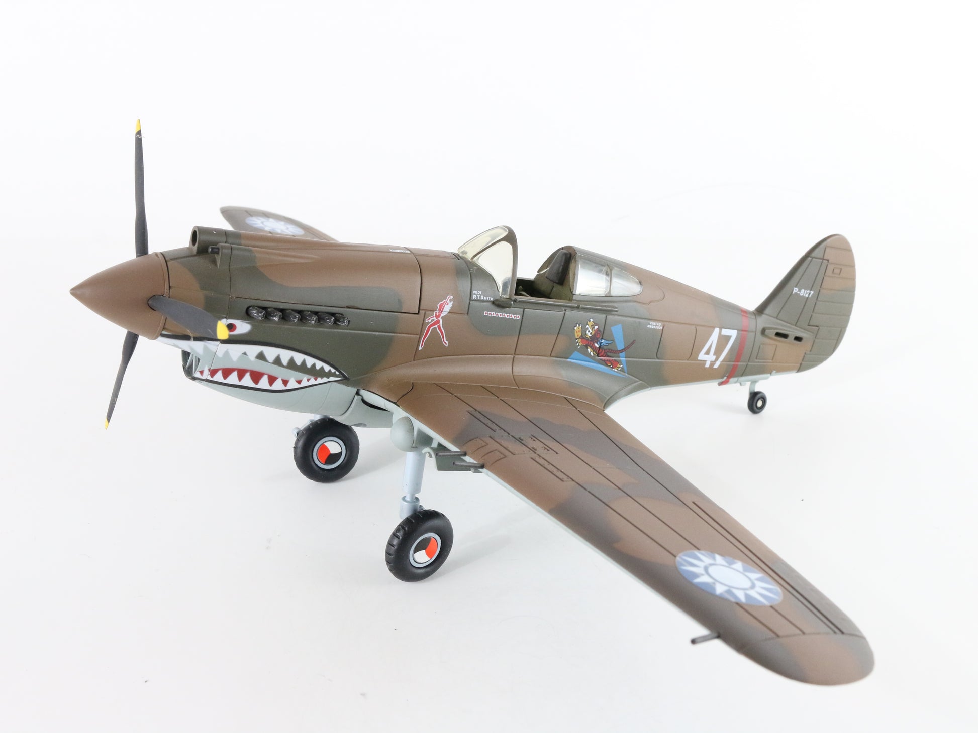 Flying Tigers Curtiss Warhawk P40 WW2 Fighter Bomber Plane 21st Century 1:32