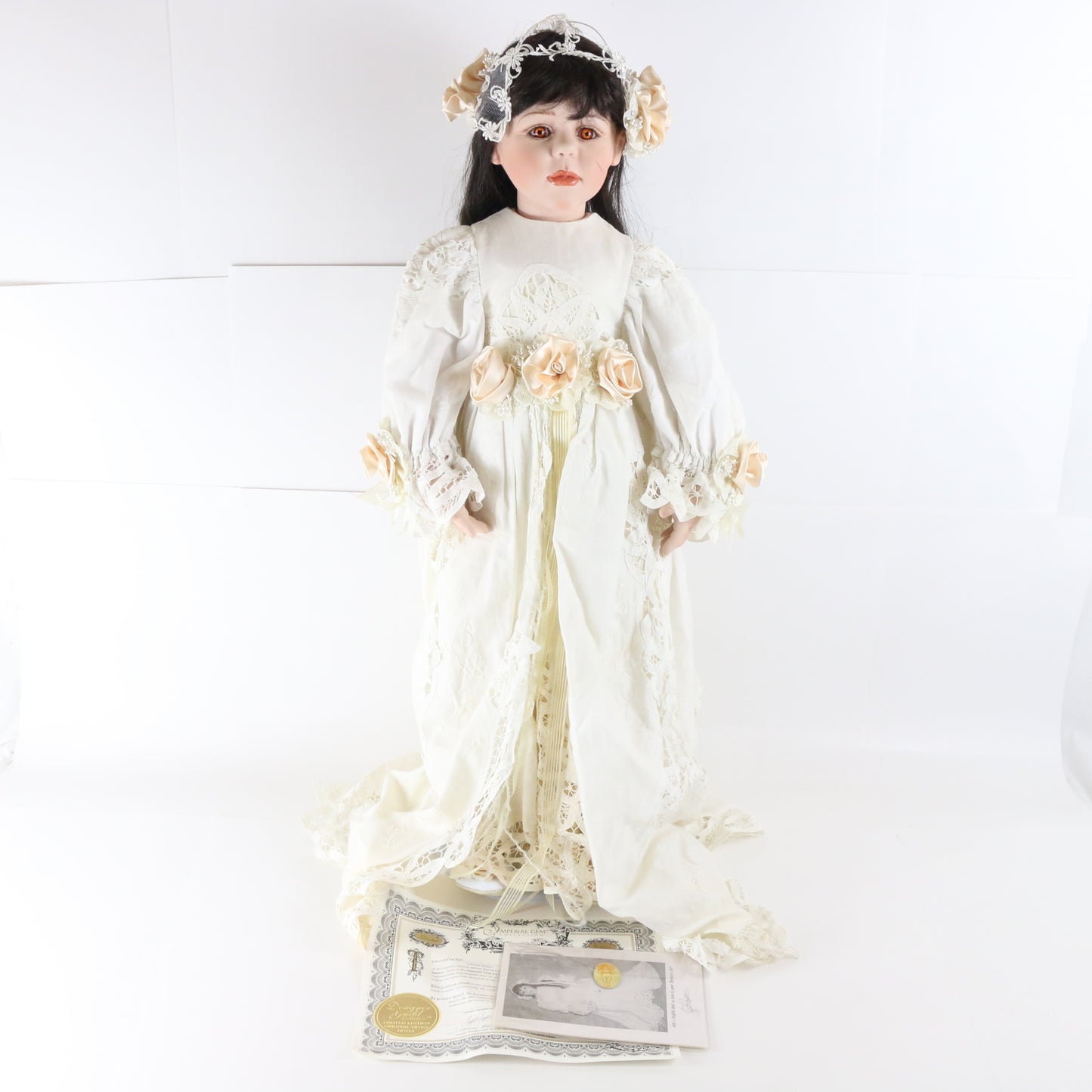 Theodora Fayzah Spanos Imperial Gem Designer Guild 31" Porcelain Doll 417/2000