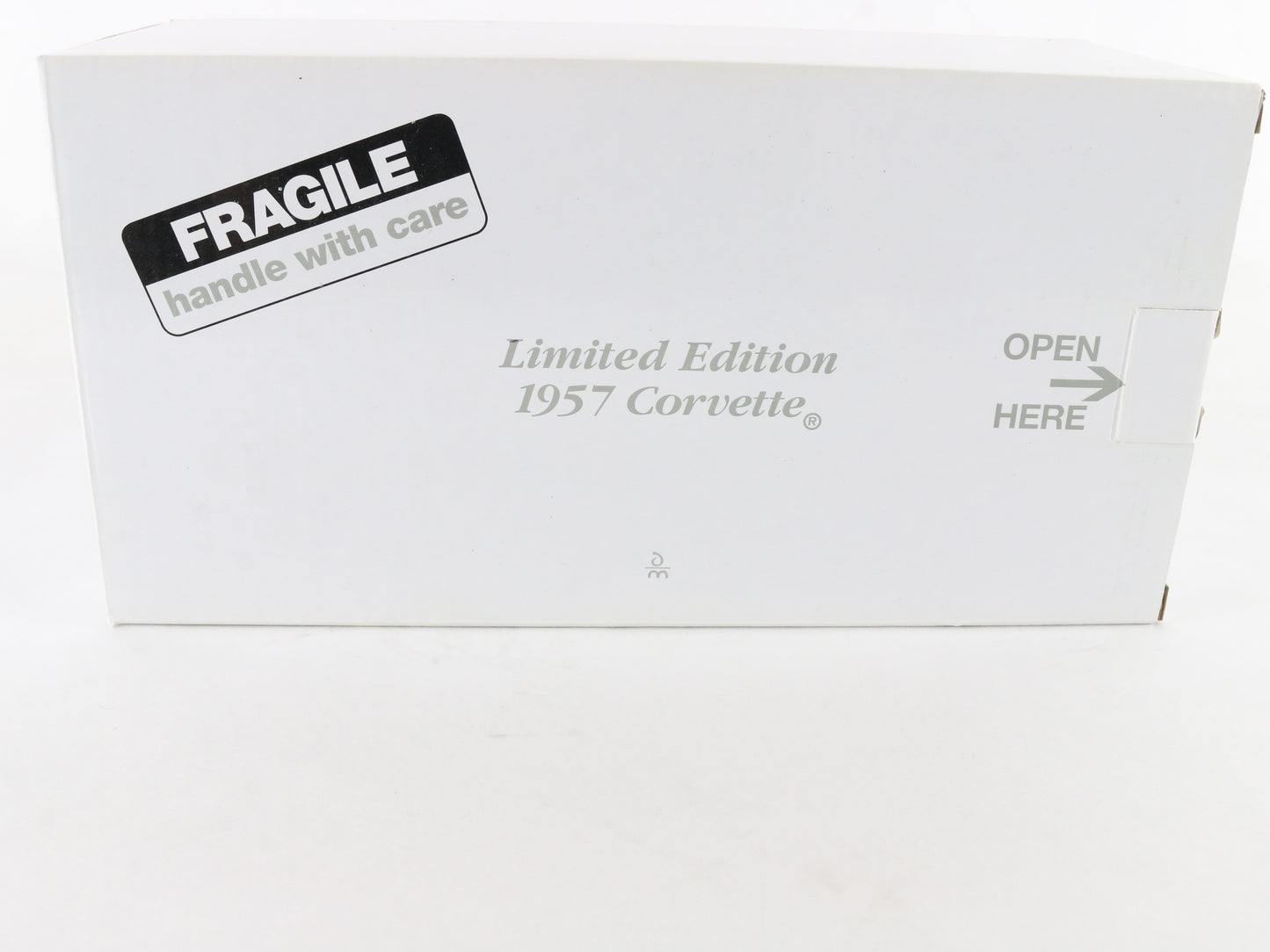 1957 Chevy Corvette Roadster Limited White Silver Danbury Mint 1:24 Diecast 2678