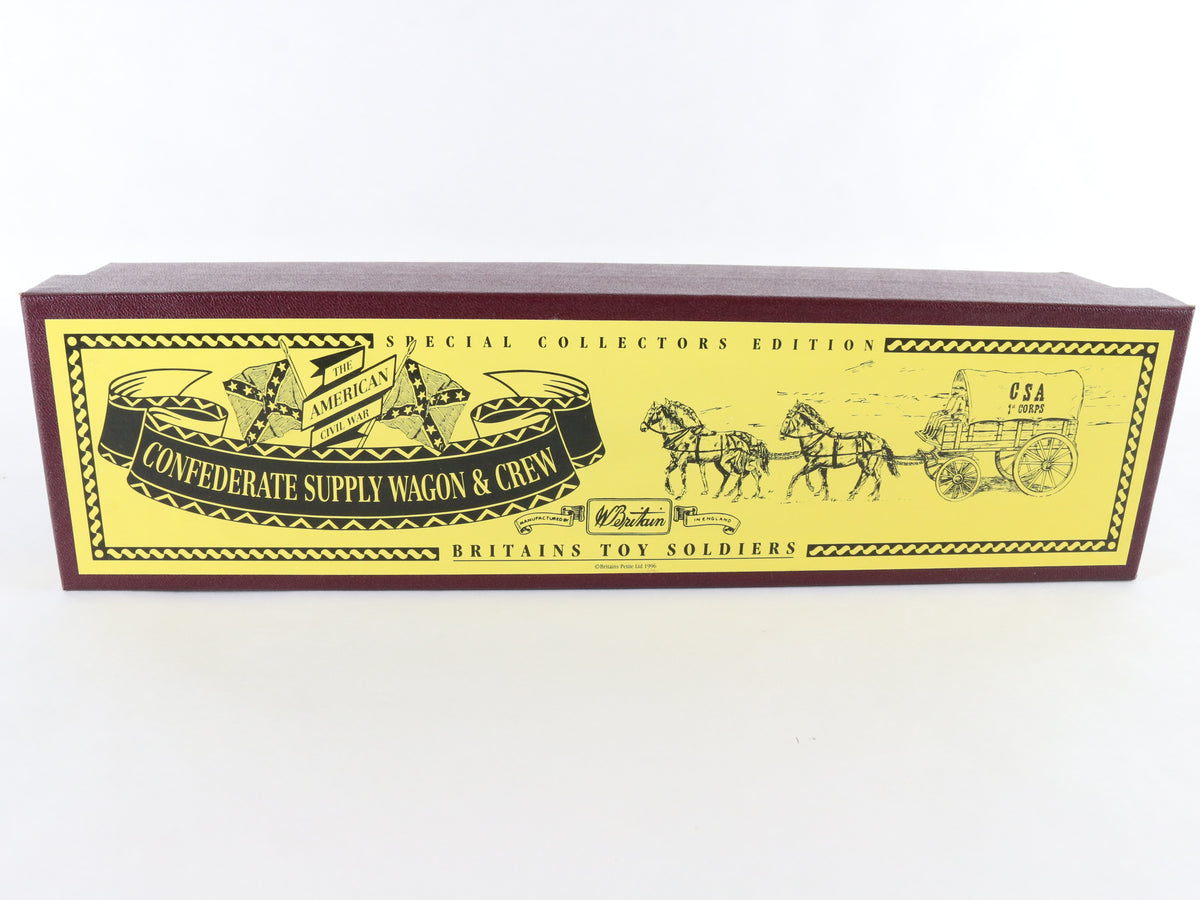 Confederate Supply Wagon & Crew American Civil War Britains Metal Figure Set