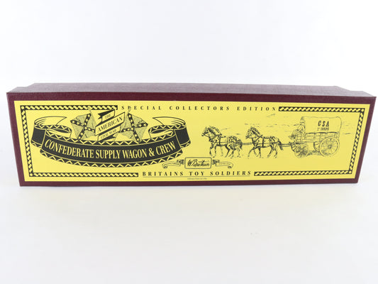 Confederate Supply Wagon & Crew American Civil War Britains Metal Figure Set