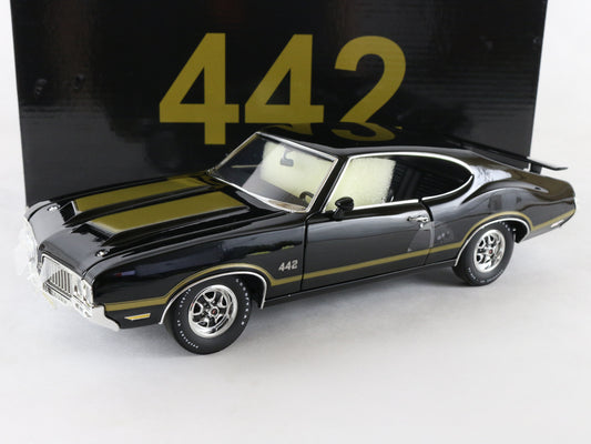 1970 Oldsmobile 442 ACME 1:18 Diecast Black & Gold Model 15342 LE of 350