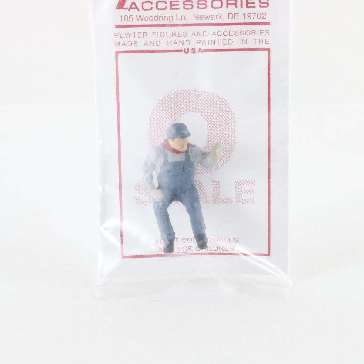 Sitting Train Engineer Pewter Figure Arttista O Scale 1406
