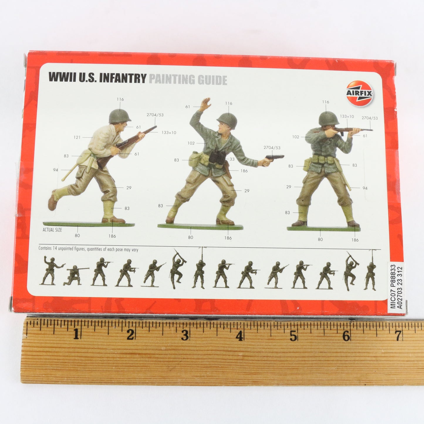United States US Infantry WWII Airfix 1:32 A02703 Plastic Model Soldier Figures