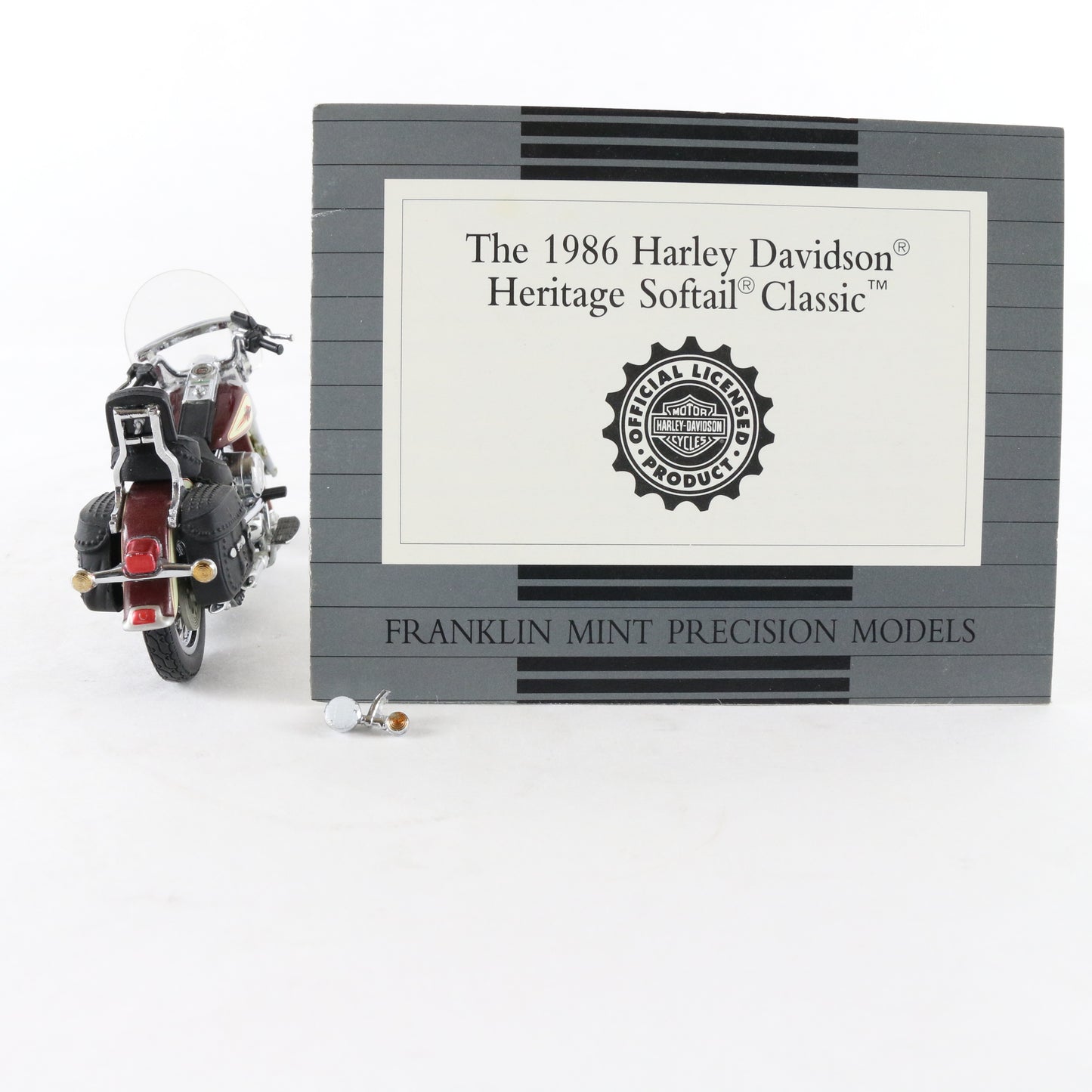 1986 Harley Davidson Heritage Softail Classic Franklin Mint 1:24 Motorcycle