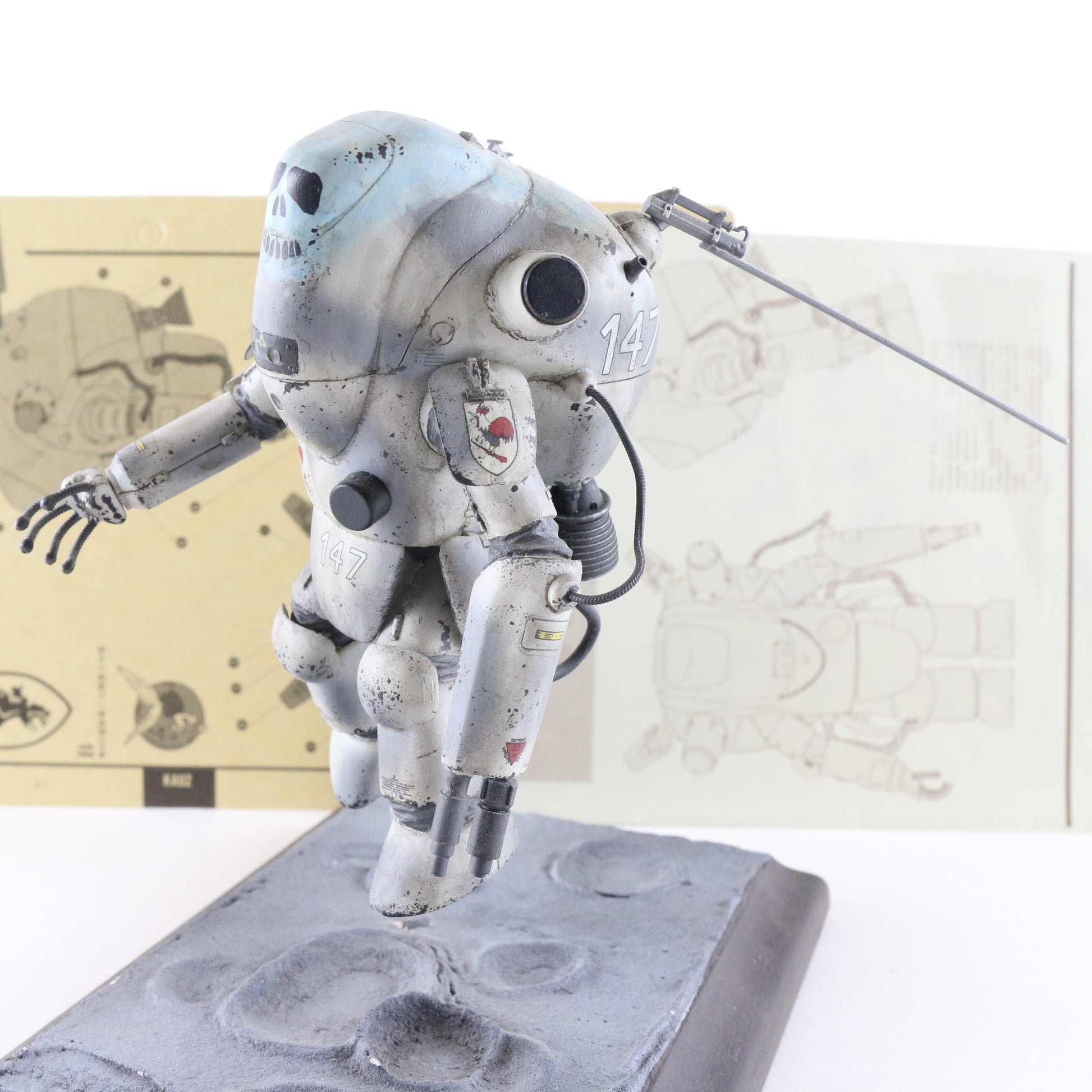 Maschinen Krieger SF3D Kauz Panzer Kampf Anzug Space Type 1/20 Built W/ Stand