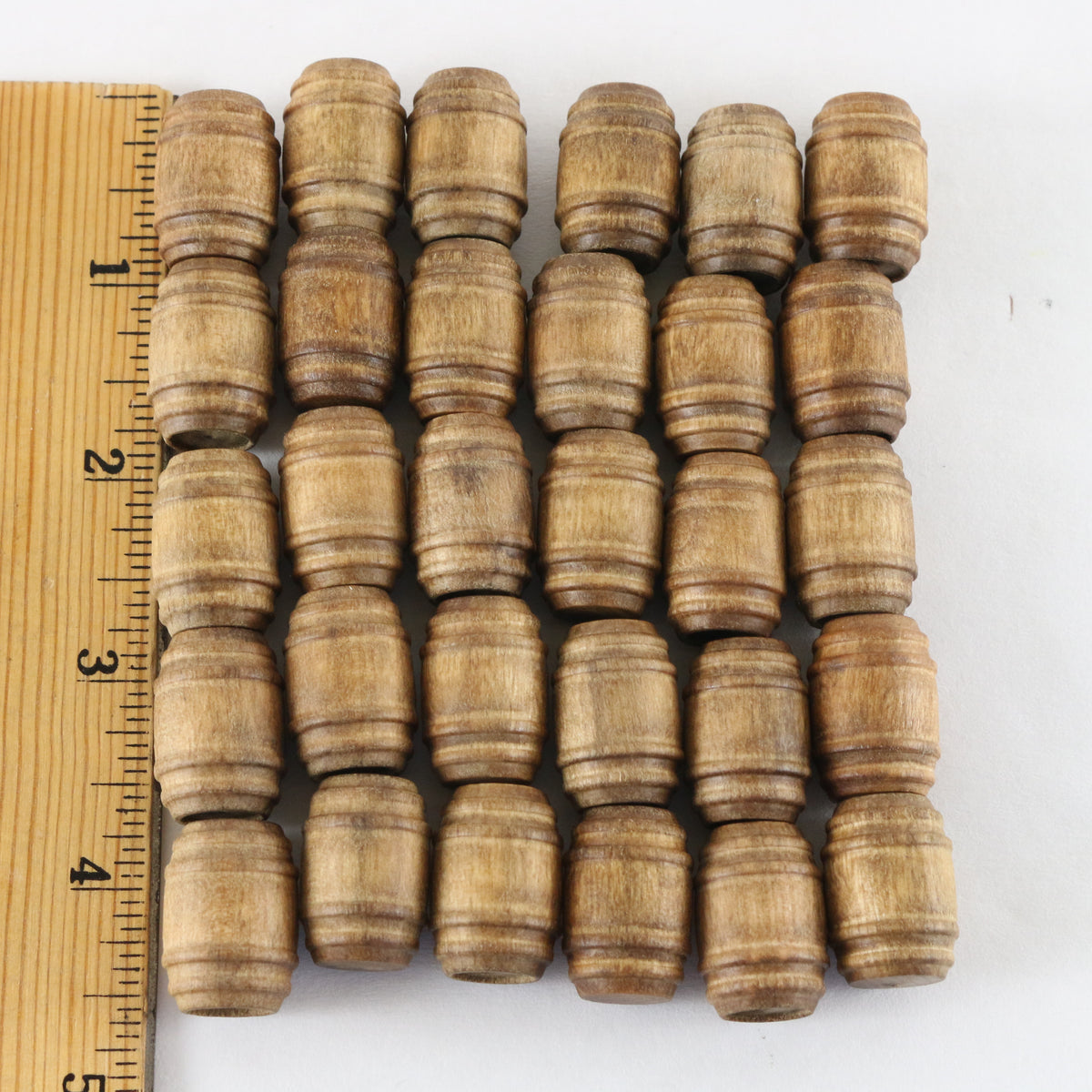 Lot Of 30 Vintage Wooden Whisky Barrels Lionel? O Scale .75" Accessories