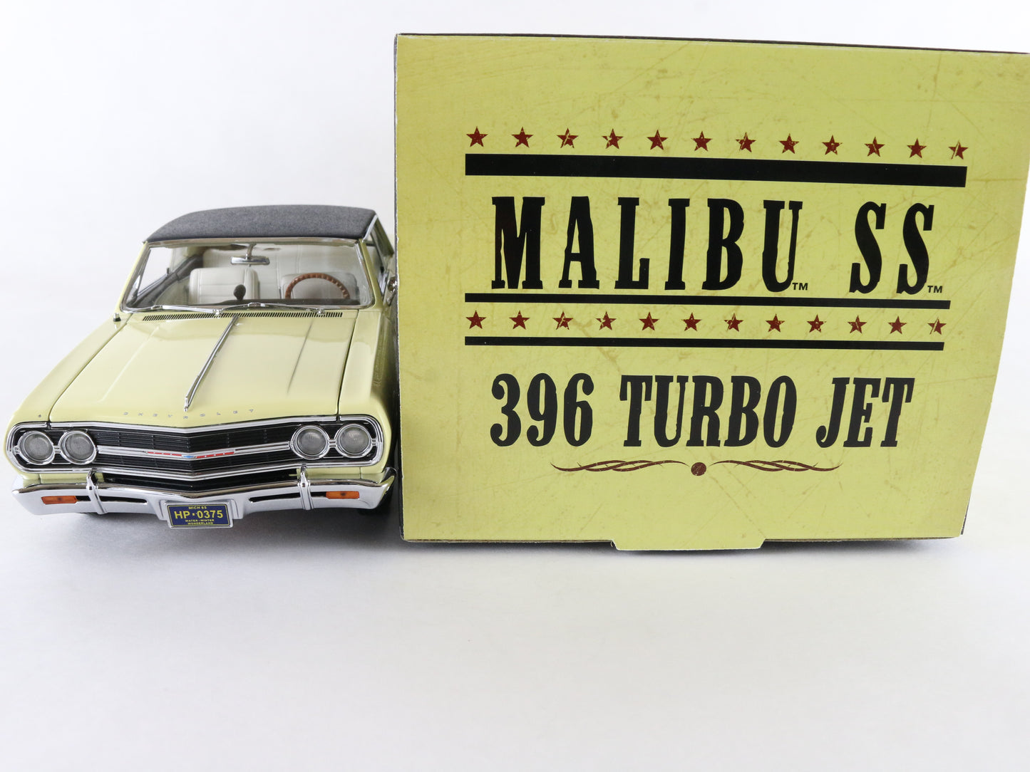 1965 Chevelle Malibu SS 396 Turbo Jet Crocus Yellow Exact Detail 1:18 Model Car