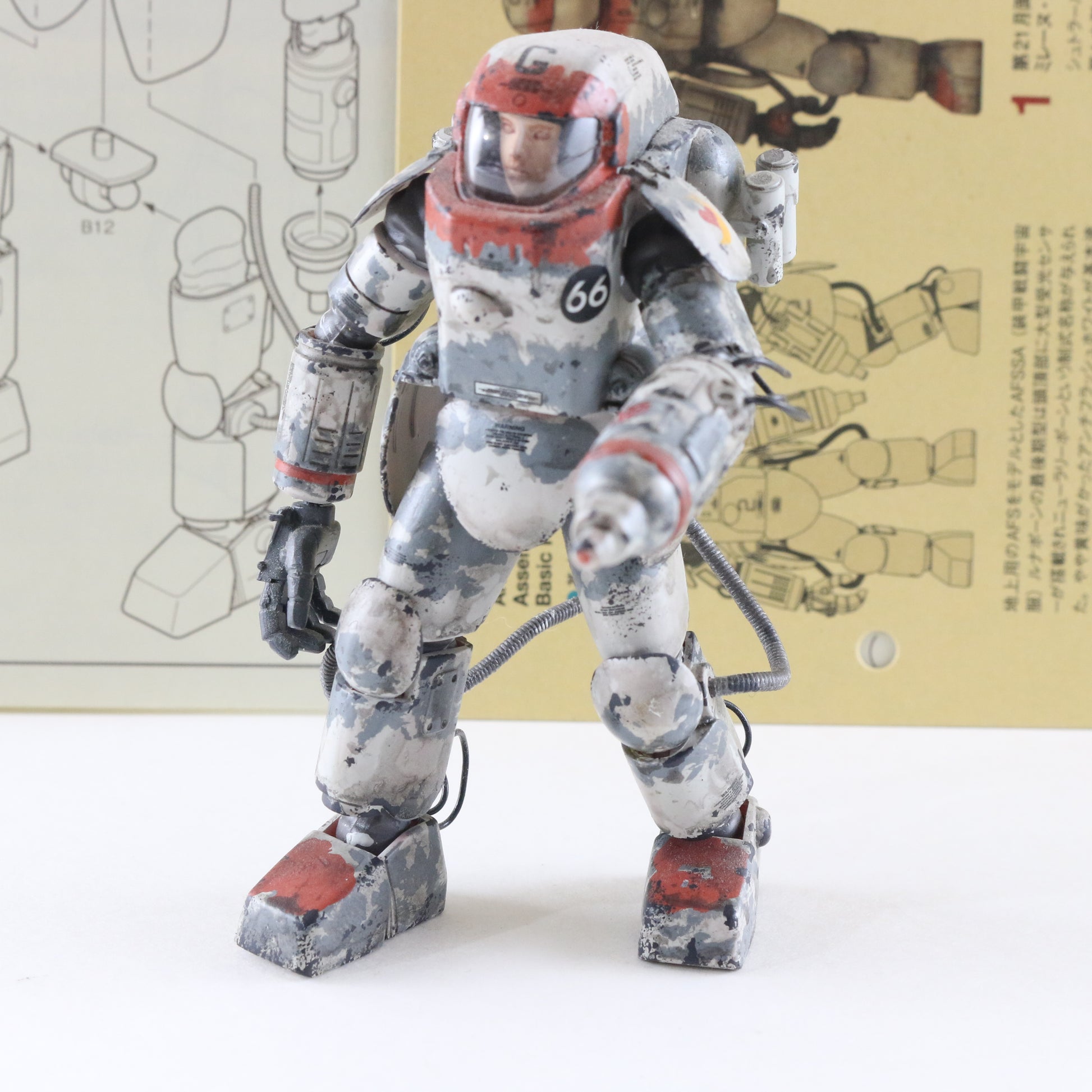 Ma.k. Maschinen New Rally Pawn Armored Fighting Space Suit 1:20 Built 