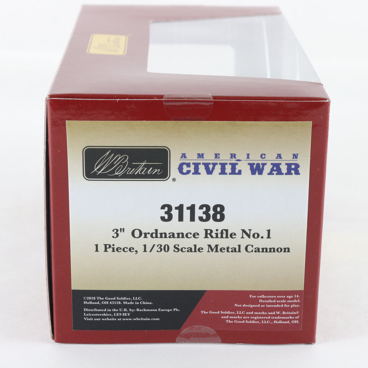3" Ordnance Rifle #1 American Civil War Britains 1:30 31138 Sealed Metal Cannon