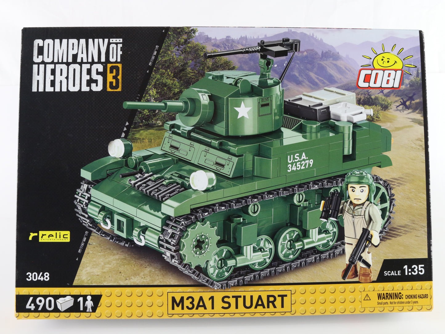 M3a1 Stuart Company Of Heroes 3 US Light Tank WW2 Historical Cobi 1:35 3048