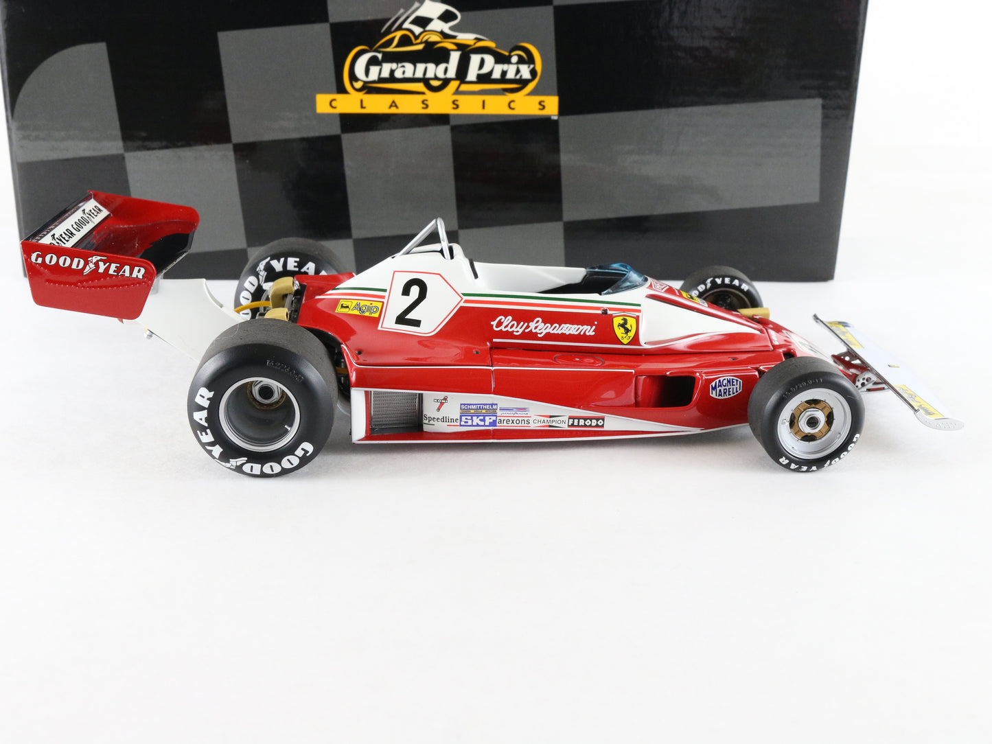 1976 Ferrari 312T2 #2 Red & White Grand Prix Classics Exoto 1:18 Model Car