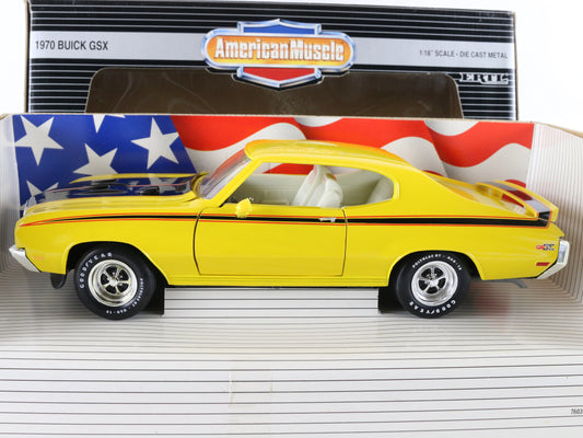 1970 Buick Gsx Yellow Black American Muscle ERTL 1:18 Diecast Model Car 7603