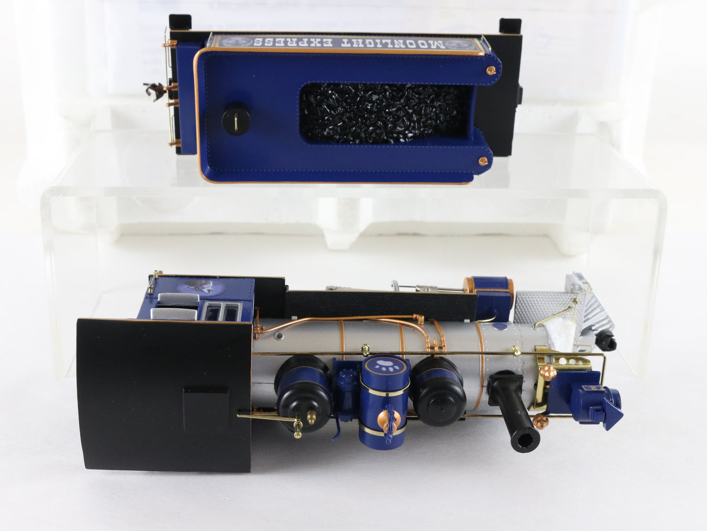 Hawthorne Village Moonlight Express Wolf 2-6-0 Steam Locomotive & Tender