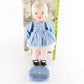 Terri Lee Blue Eyes Blue Dress & Hat 16" Vinyl Doll 20022 W/ Extras