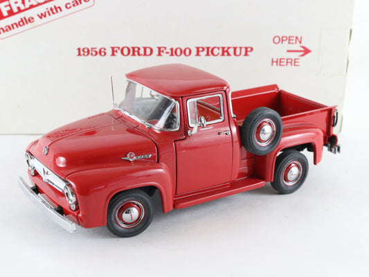 1956 Ford F-100 Half-Ton Pickup Truck Red Danbury Mint 1:24 Diecast Car