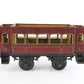 Bing GBN O Prewar Red 1st Class Passenger Coach Car Model Train antique tin litho passenger car rare find