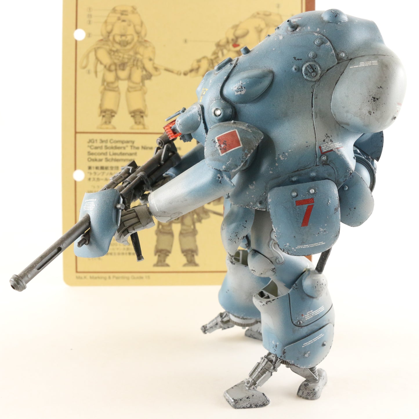 Maschinen Krieger Hasegawa White Knight Mk44 Auf H Moon Type 1/20 Built Figure
