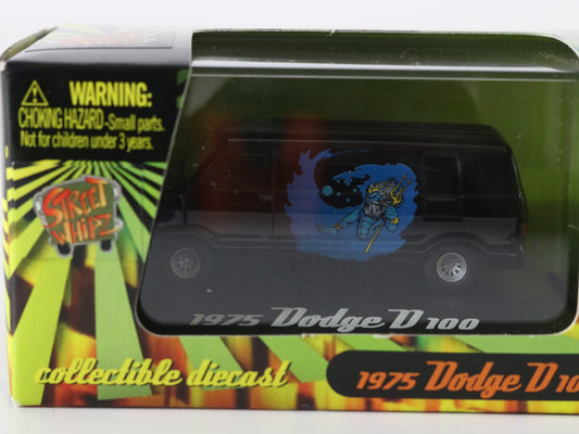 1975 Dodge D100 Poseidon Black Van Street Whipz Model 1:87