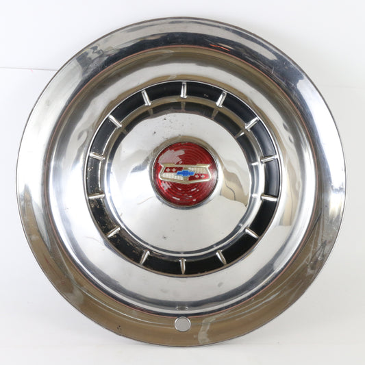 Vintage 1940s Ford Dog Dish Metal Wheel Hubcap 9.5"
