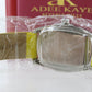 AK Adee Kaye Yellow Automatic Watch Leather Band 3 Atm Stainless Steel Woman