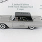 Danbury Mint 1:24 1958 Ford Thunderbird Coupe Platinum Raven Black Diecast 1656