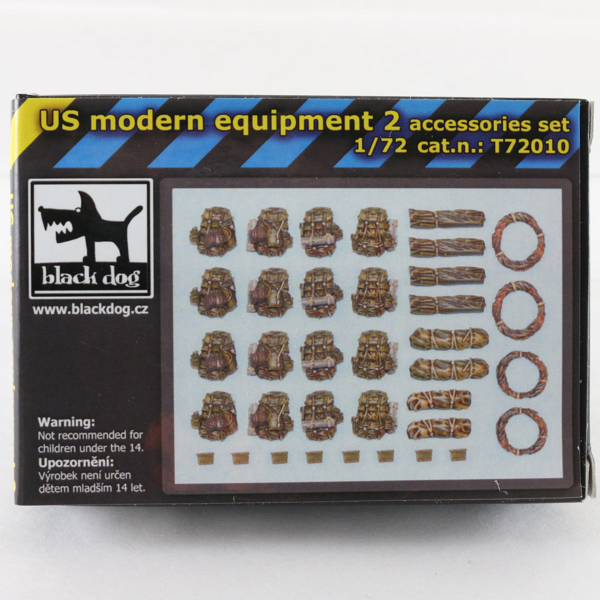 Black Dog 1:72 US Modern Military Equipment #2 Accessories Set T72010 Resin