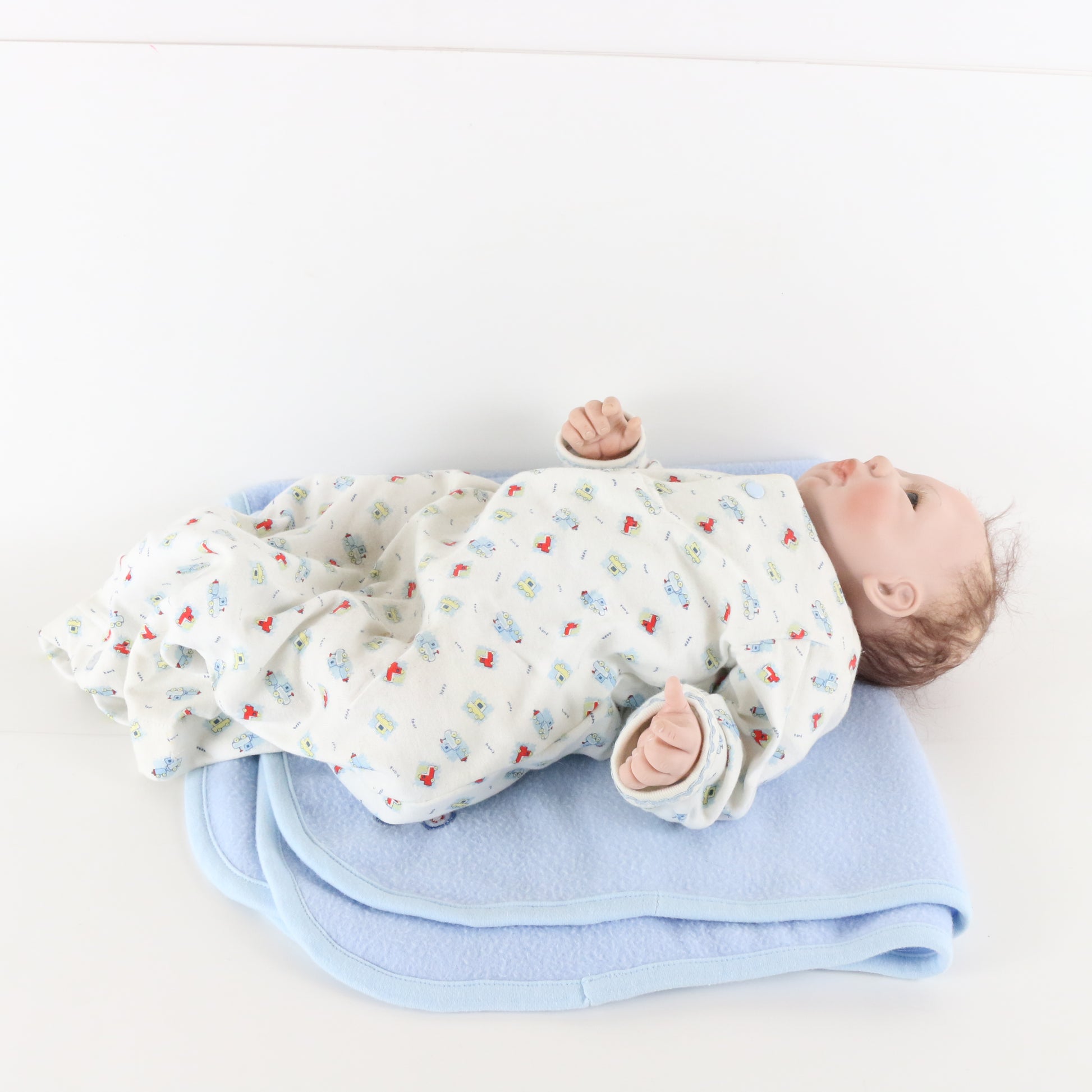 Hugs & Kisses Baby In Blue Sheila Michael Masterpiece 16" Silicon Doll 746/1500