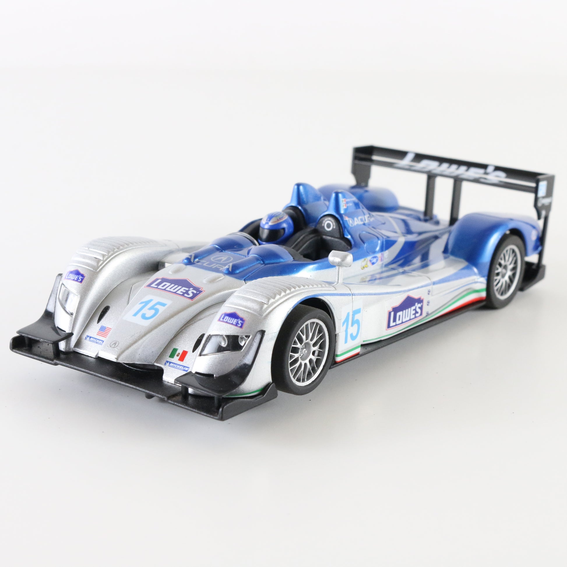 Ninco Acura LMP Lowe’s Fernandez #15 blue silver 1:32 slot car