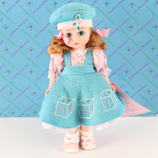 Wendy Learns Her ABC Madame Alexander Red Hair Green Eyes 7.5" 1213/3200