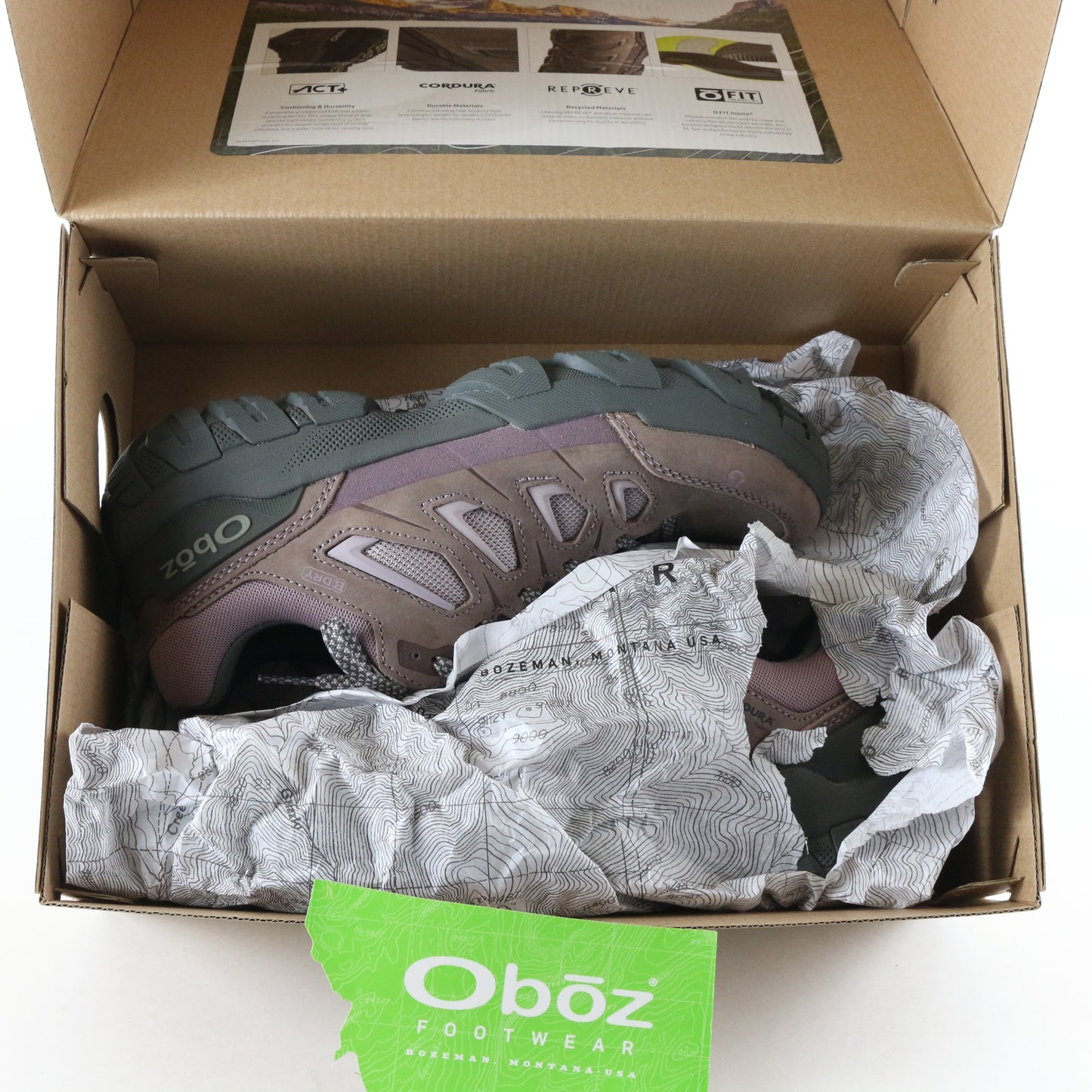 Oboz Sawtooth X Low B-dry Womens Lupine Waterproof Hiking Boots Size 7.5 USA