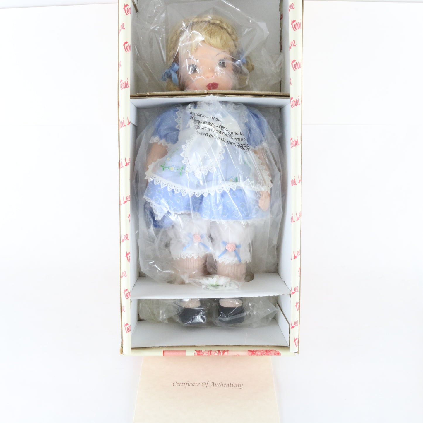 Terri Lee Little Lady Pinafore Blue Dress 16" Doll 22/5000 320002 W/ Extras