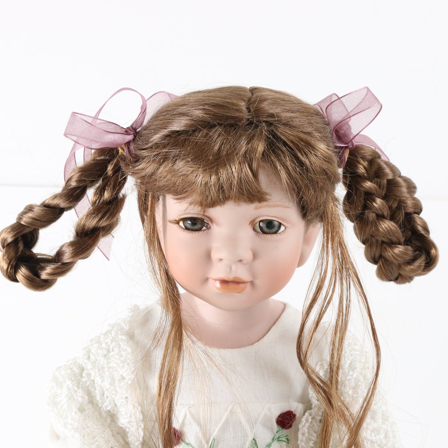 Emily Seymour Mann White Dress Large 16.5" Porcelain Girl Doll
