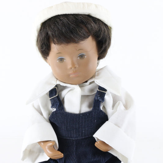 Vintage Sasha Baby Denim Overalls & Hat 11" Doll